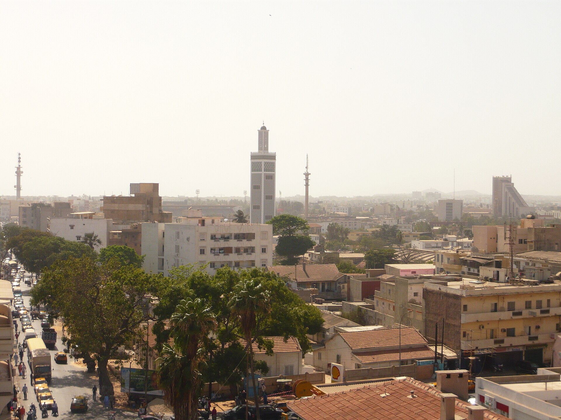 Dakar coastline in Senegal