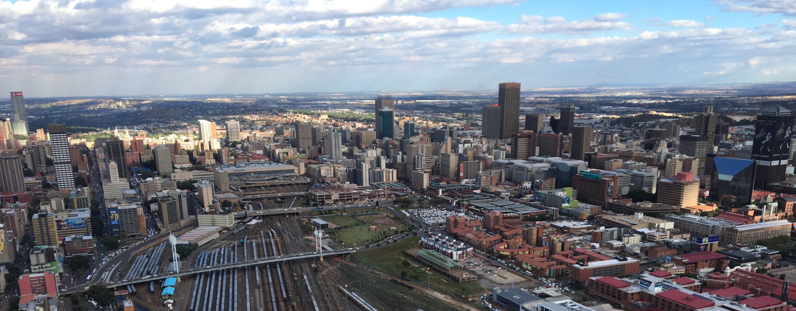 Johannesburg skyline in South Africa
