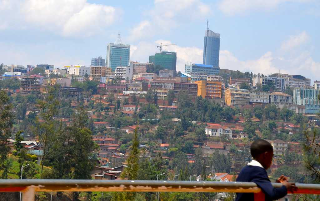 Kigali skyline in Rwanda
