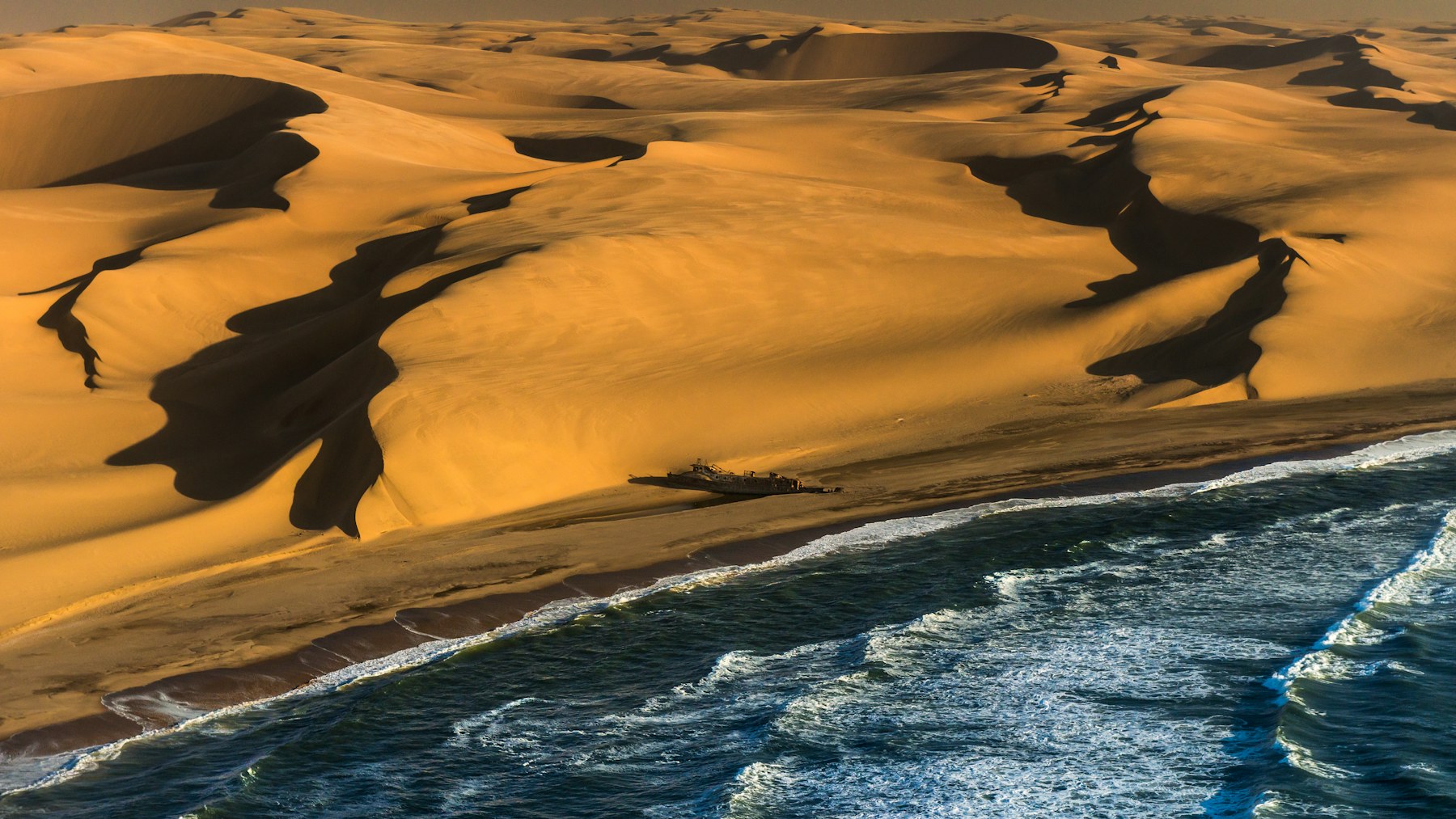Skeleton Coast Namibia for an east to west private jet journey